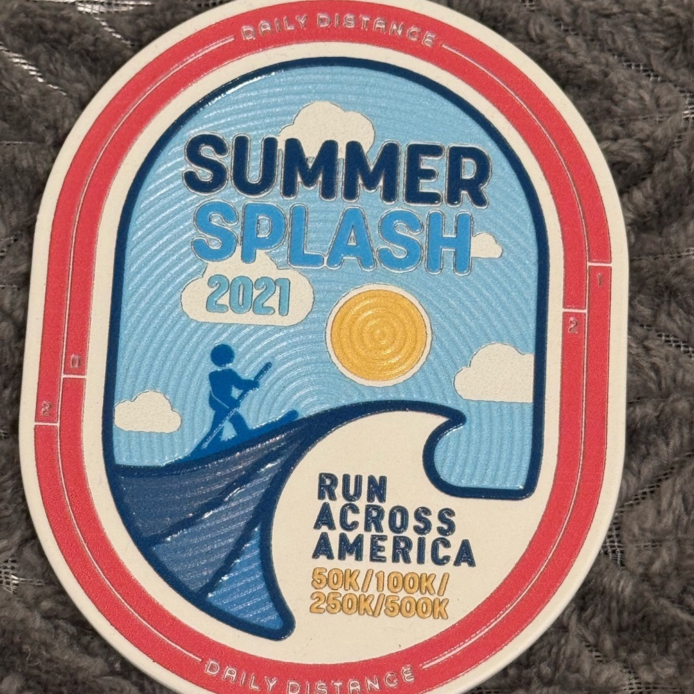 Run Across America Summer Splash 2021 Medal